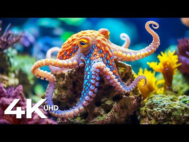 4K Underwater Wonders - Undersea Nature Relaxation Film - Piano Music For Relaxing Life