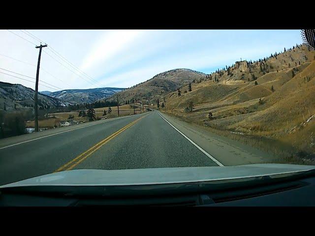 Dashcam Drive from Kamloops to Williams Lake - Highway 97 via Trans Canada Highway - Scenic Drive