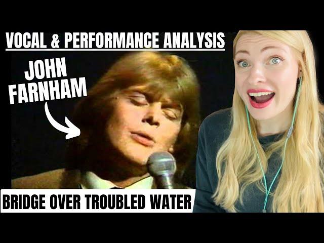 Vocal Coach Reacts: JOHN FARNHAM 'Bridge Over Troubled Water' Live in 1979 In Depth Analysis!