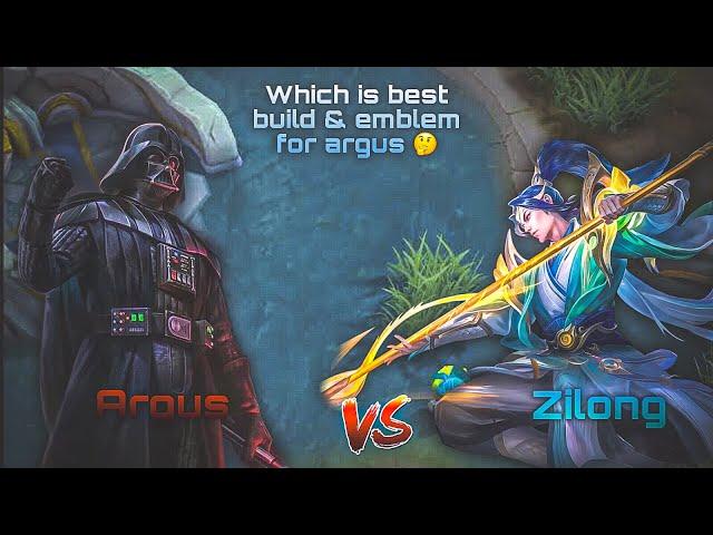 ARGUS VS ZILONG | IMMORTAL KING VS SPEAR KING | ARGUS BEST BUILD | MLBB |