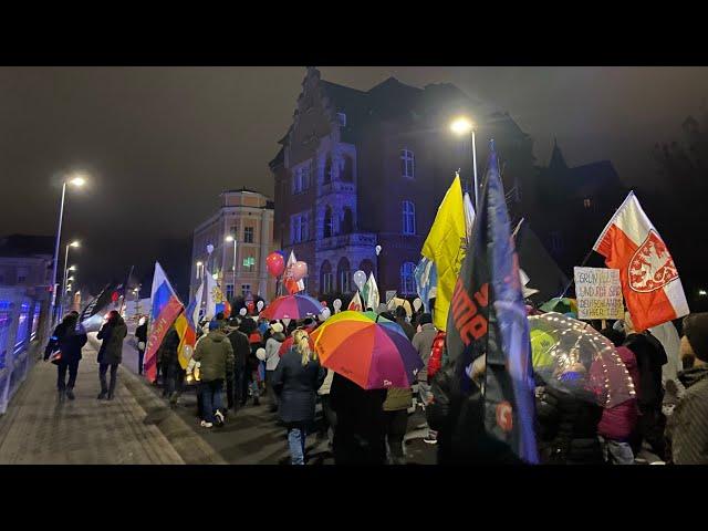 Für Frieden-Spontaner Spaziergang in Meiningen (25.01.2023)