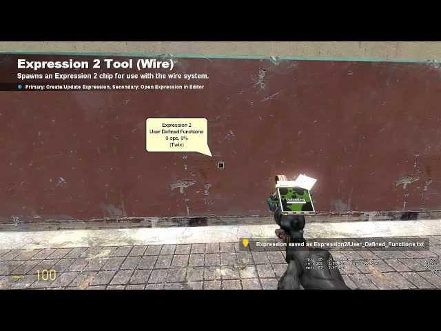 Gmod E2 Tutorial - Basic User Defined Functions