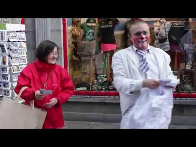 Mimirichi Clowns go on walkabout in Galway during Baboró