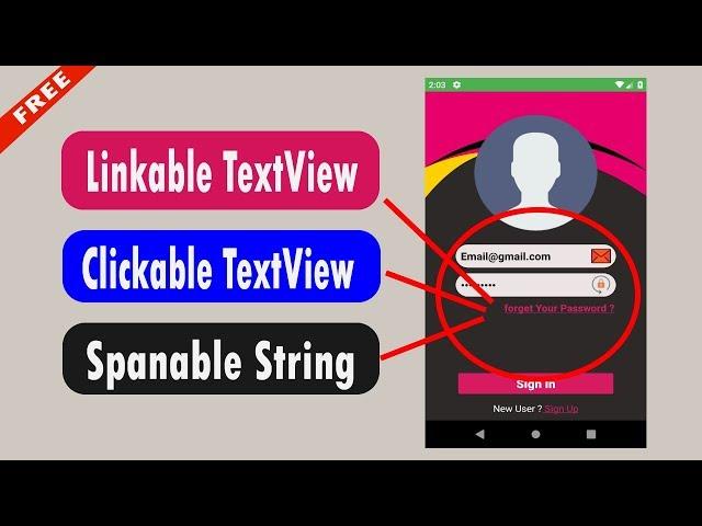 how to create linkable text view in android
