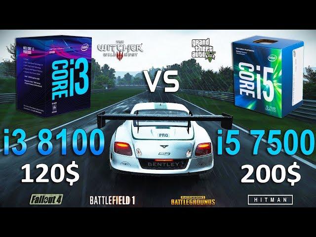 i3 8100 vs i5 7500 Test in 7 Games (GTX 1060)