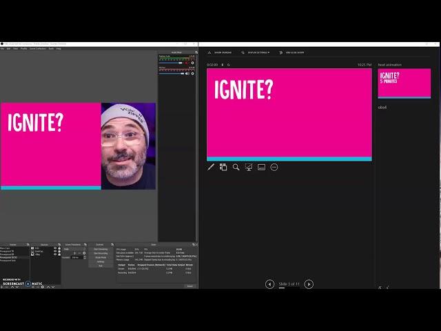 Super quick PowerPoint macro that will automate obs scenes.