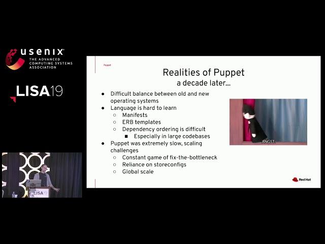 LISA19 - Pulling the Puppet Strings with Ansible