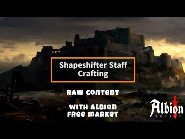 Albion Online Crafting Prowling Staff - RAW FOOTAGE with Albion Free Market