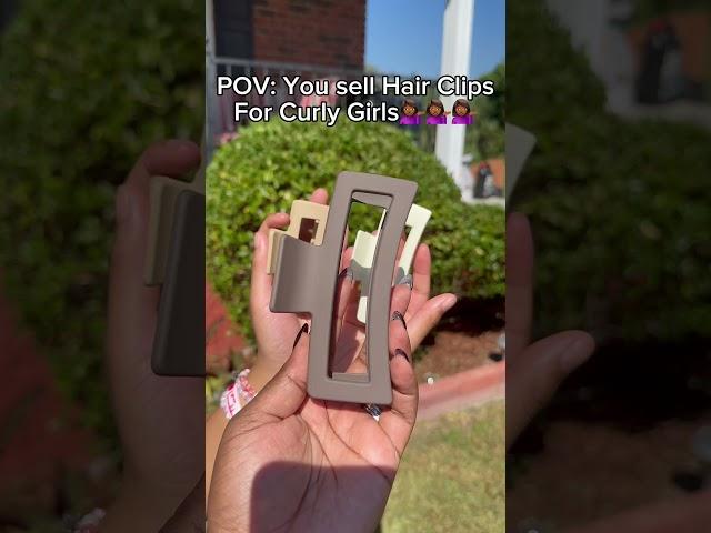 Big clips for big curls! No more snaps—Kinkz oversized clips in fall colors drop this November! 