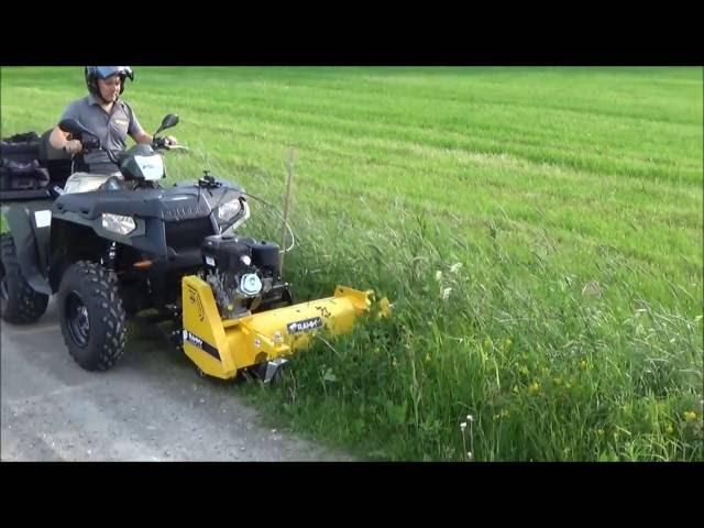 Rammy Flail mower 120 ATV with Side shift kit. Front mower for ATV.