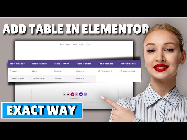 How to add table in elementor | Create free data table