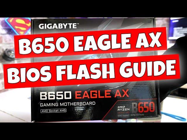 How To Use Gigabyte Q Flash Plus B650 Eagle AX Motherboard BIOS Update