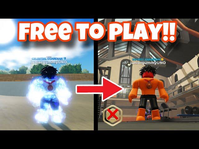 I WENT TO THE NEW PRISON GYM WITHOUT SPENDING ROBUX!! (gym league)