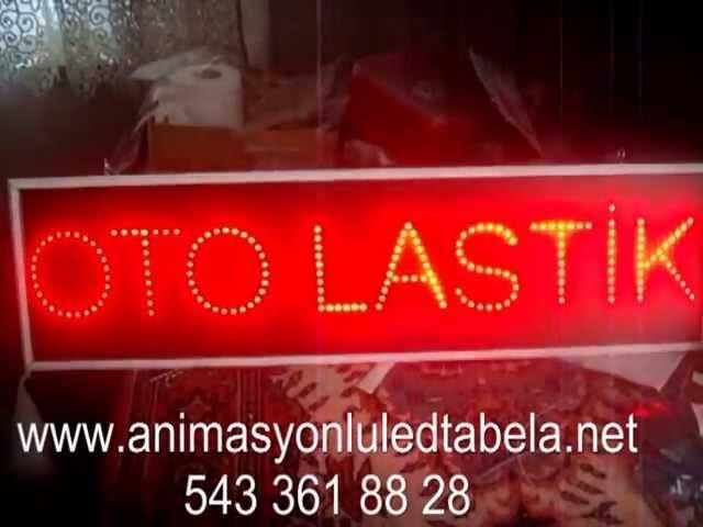 Oto Lastik Mantar Led Tabela Animasyonlu