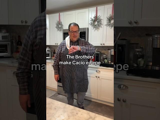 The Brothers make Cacio e Pepe #shorts