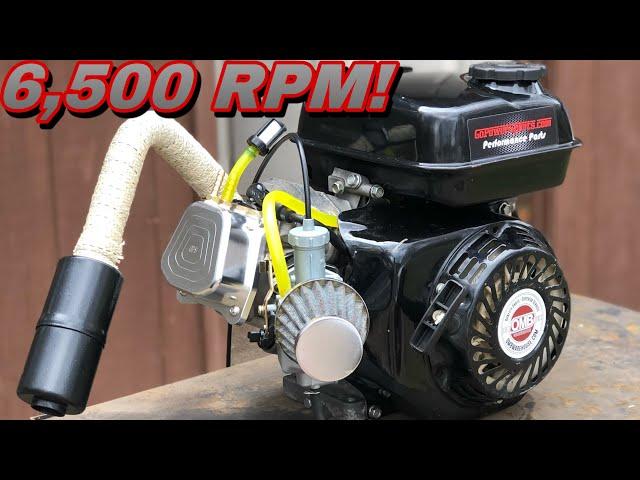 6,500RPM 196CC Go Kart Race Motor!! | 15HP Honda GX200 Clone High Performance Build!