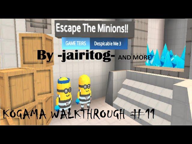 [No CC]"Escape The Minions!! Adventure Game [CLASSES]"FULL Walkthrough | Kogama GOTW Walkthrough #11