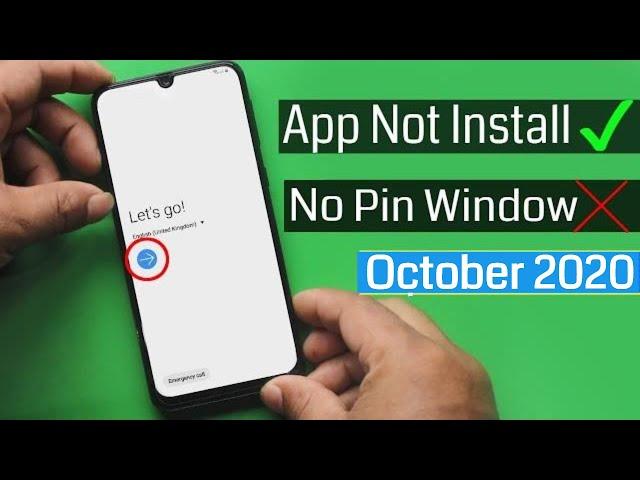 All Samsung 2020 November Bypass Google Account/Reset FRP--Fix all App not install Android 10