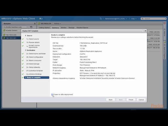 vSphere Replication Appliance Installation and Configuration