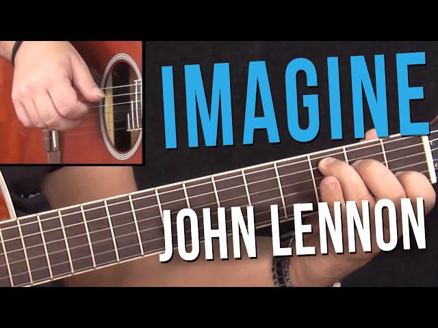 John Lennon - Imagine - How To Play on Acoustic Guitar