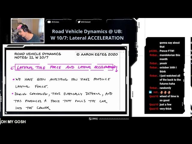 Road Vehicle Dynamics (10/7): Lateral ACCELERATION