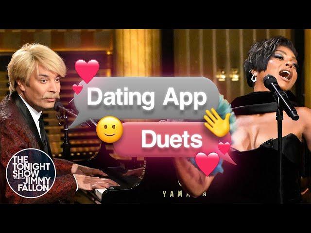 Dating App Duets with Taraji P. Henson | The Tonight Show Starring Jimmy Fallon