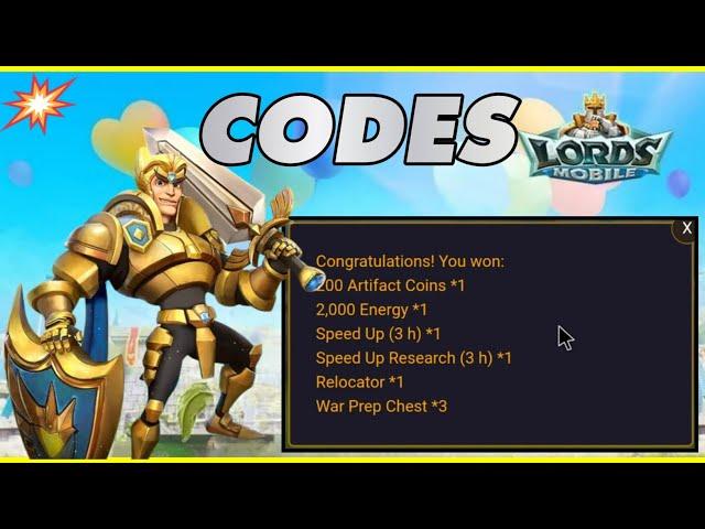  Lords Mobile Redeem Code  Kode Redeem Lords Mobile 2024