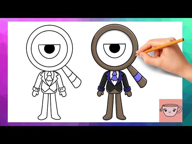 How To Draw Rodger from Dandy's World | Easy Drawing Tutorial