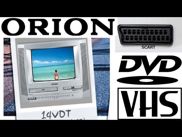 Orion 14VDT CRT SCART RGB VHS DVD Combo TV