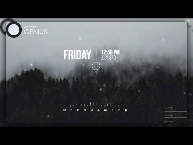 Snowy Forest Rainmeter Skin | Make Windows Look Better With Rainmeter in 2020 |