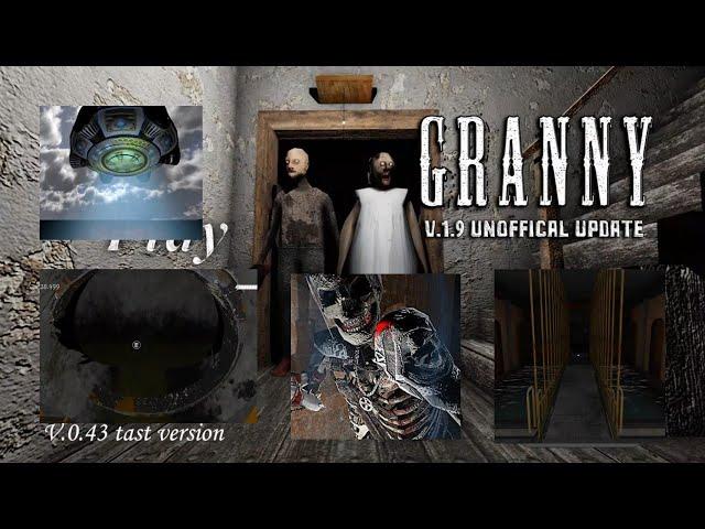 Granny 1.9 Unoffical Update In Hard Mode New UFO Espace Full Gameplay!!(With Extra Weapons)