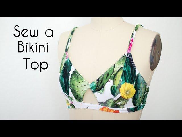 Learn to Sew a Bikini Top - Using a Free Bra Pattern