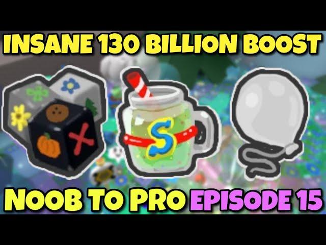 INSANE 130 BILLION BOOST - Bee Swarm Simulator NOOB to PRO Episode 15