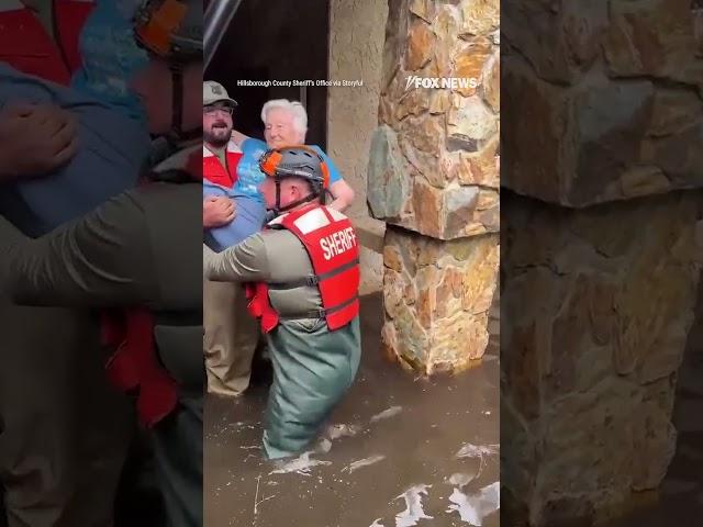 Officers save 91-year-old woman trapped in flooded Tampa-area home