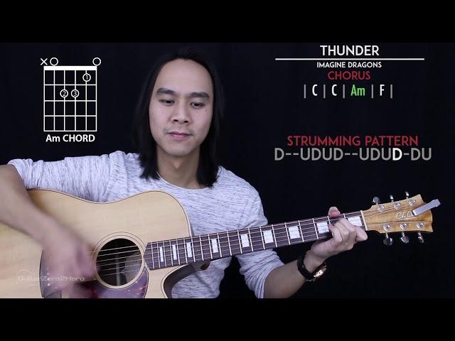 Thunder Guitar Cover Acoustic - Imagine Dragons  |Tabs + Chords|