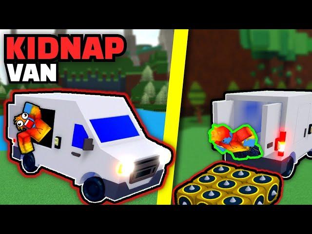 KIDNAP VAN | Build a Boat for Treasure FUNNY MOMENTS Roblox