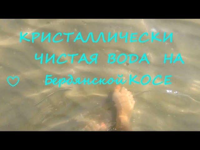 Бердянская КОСА - КРИСТАЛЛИЧЕСКИ ЧИСТАЯ ВОДА/ пляж Отеля ЭЛЛАДА