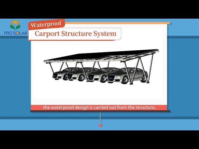 MG Solar Carport Structure System Installation