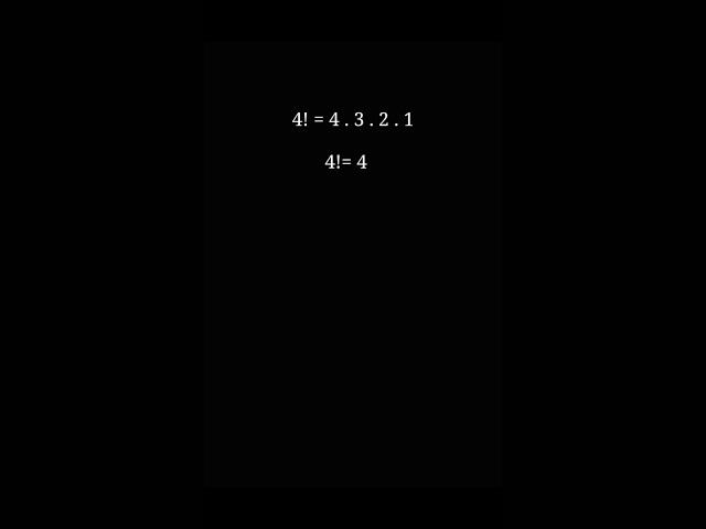 proof that 0!=1   #math #education #proof