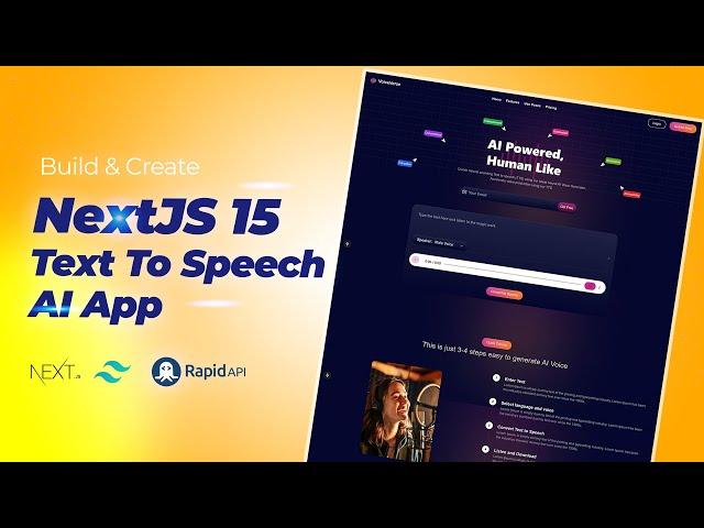 Build a Next.js 15 AI Text-to-Speech App | #NextJS Tutorial for AI Text-to-Speech Generator