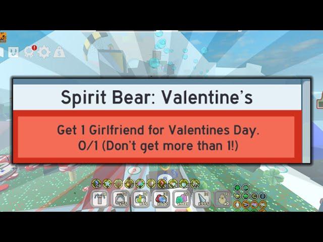 spirit bear valentines quest be like.... | bee swarm simulator