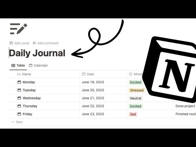 Notion Minimalistic Daily Journal | Create Your Perfect Daily Journal in Notion