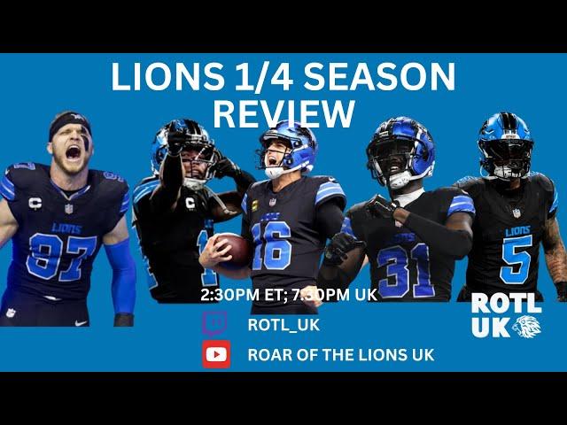 How Have The Detroit Lions Done So Far? 1/4 Season Review | NFL 2024 Season Week 5