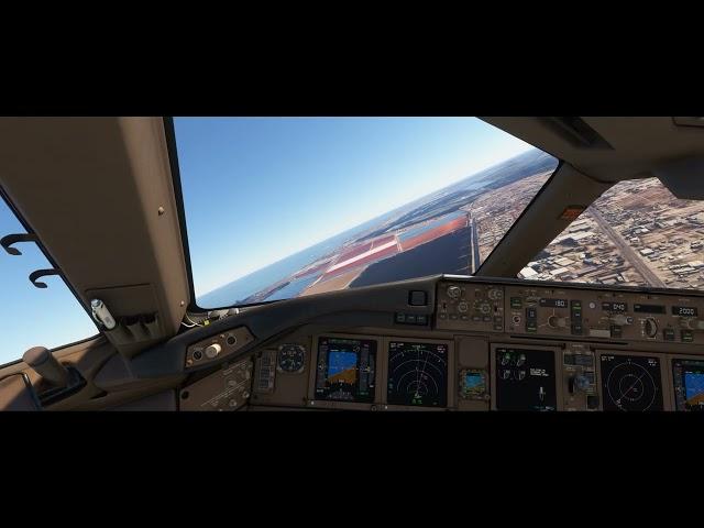 RNAV Landing Alexandria, Boeing 777 PMDG