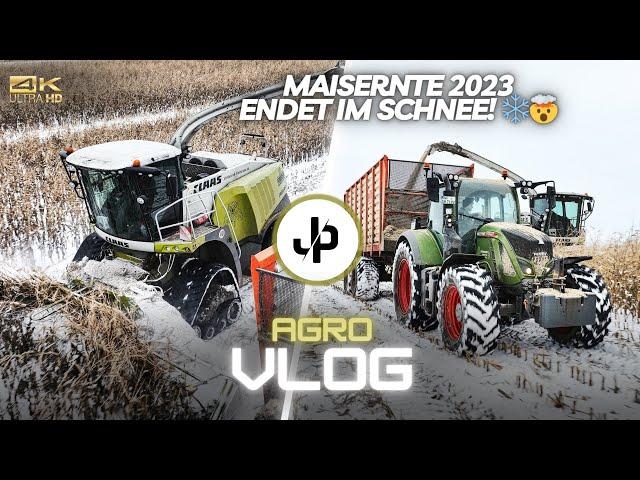 Maisernte 2023 endet im Schnee! ️ Fendt & Claas im Einsatz! || JP Agrar