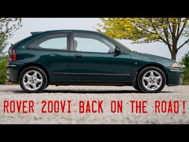 Rover 200Vi is on the road! It gets cleaned up and out for a drive