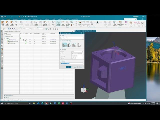 Siemens NX 2206    How To Navigate Create Operation