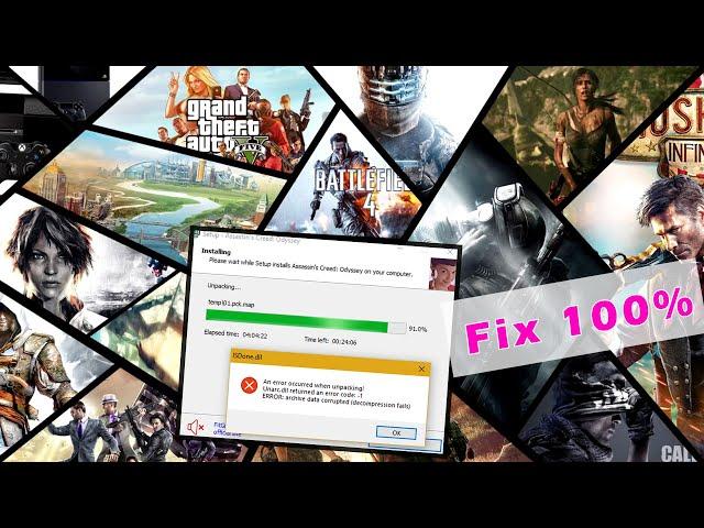 How to Fix Isdone.dll & Unarc.dll Error During Game Installations For All Big Games | Fitgirl Repack