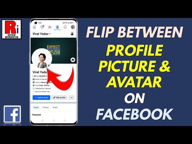 How to Flip Between Profile Picture and Avatar on Facebook