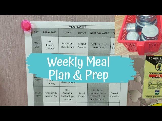 Weekly Meal Plan and Prep in Tamil | Meal Plan and Preparation for a week | #shahinvlogz